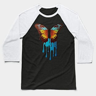 Surreal Butterfly Drip Baseball T-Shirt